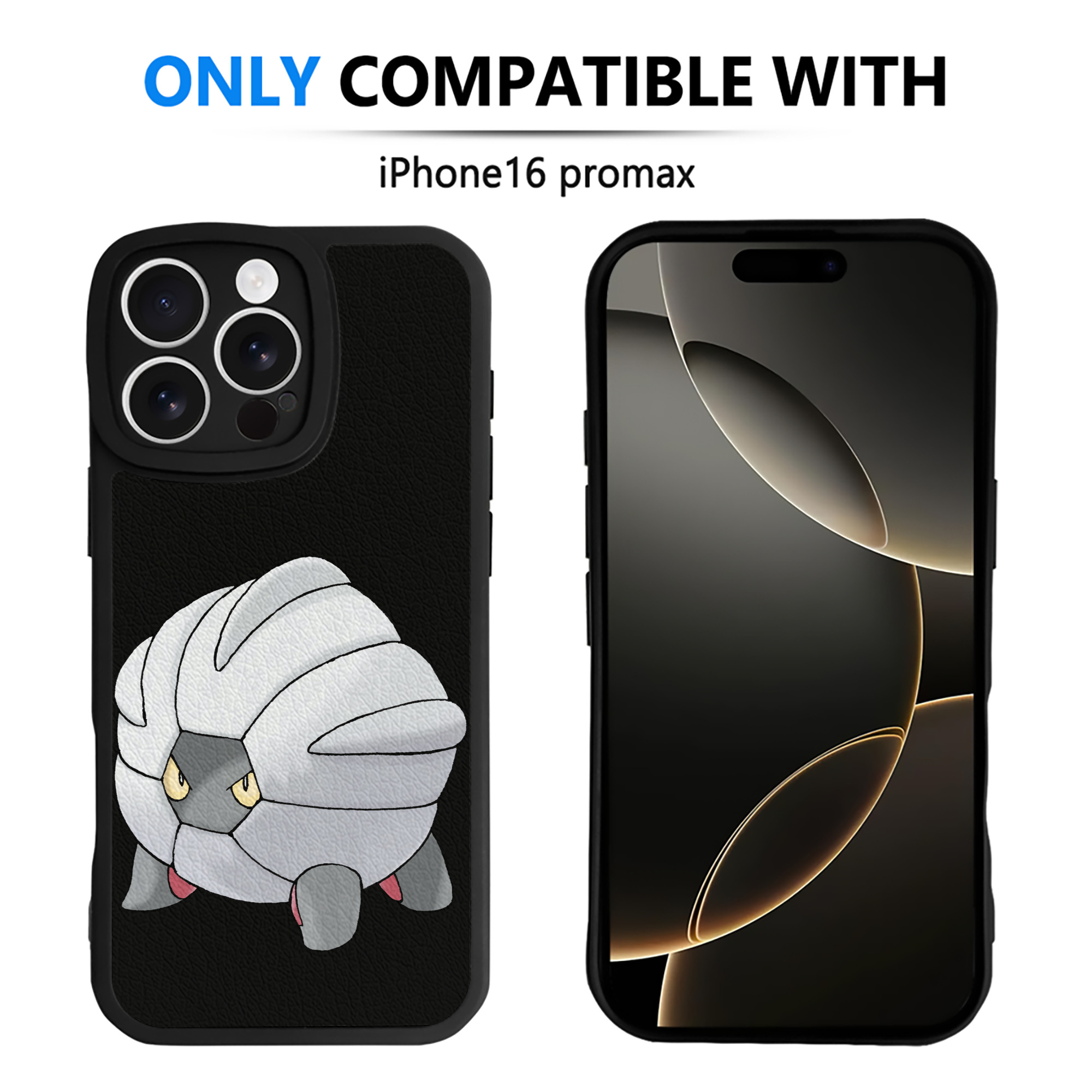 （画像用） ポケットモンスター Pokémon 【iPhone 16シリーズ対応】シリコンスマホケース（レザー調） 材質：シリコン